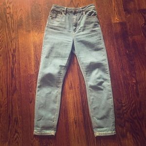 ASOS Lightwash High Waisted Farleigh Mom Jeans